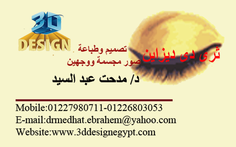 3D business card lenticular egypt 