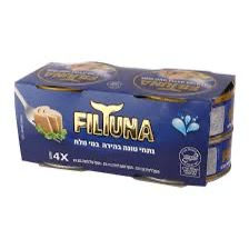 טונה במים 160 ג 4 יח פילטונה