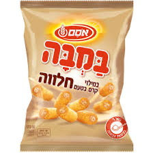 במבה במילוי קרם חלבה אסם