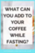intermittent fasting coffee with milk