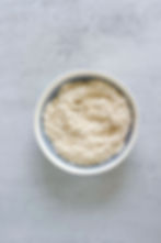 dry ingredients mixed in a bowl for the protein muffins pumpkin