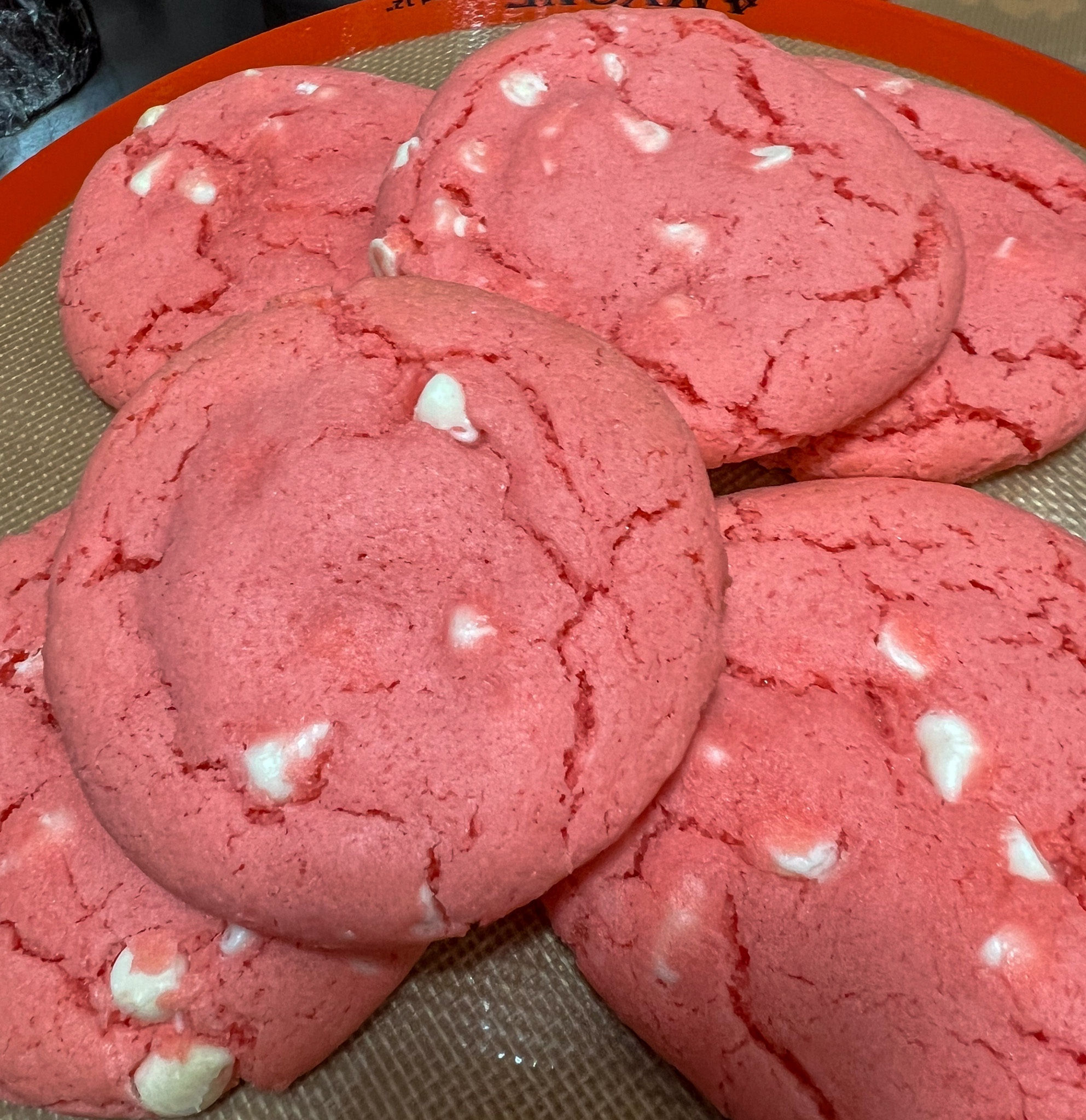 Strawberry White Chocolate Chip Cookie