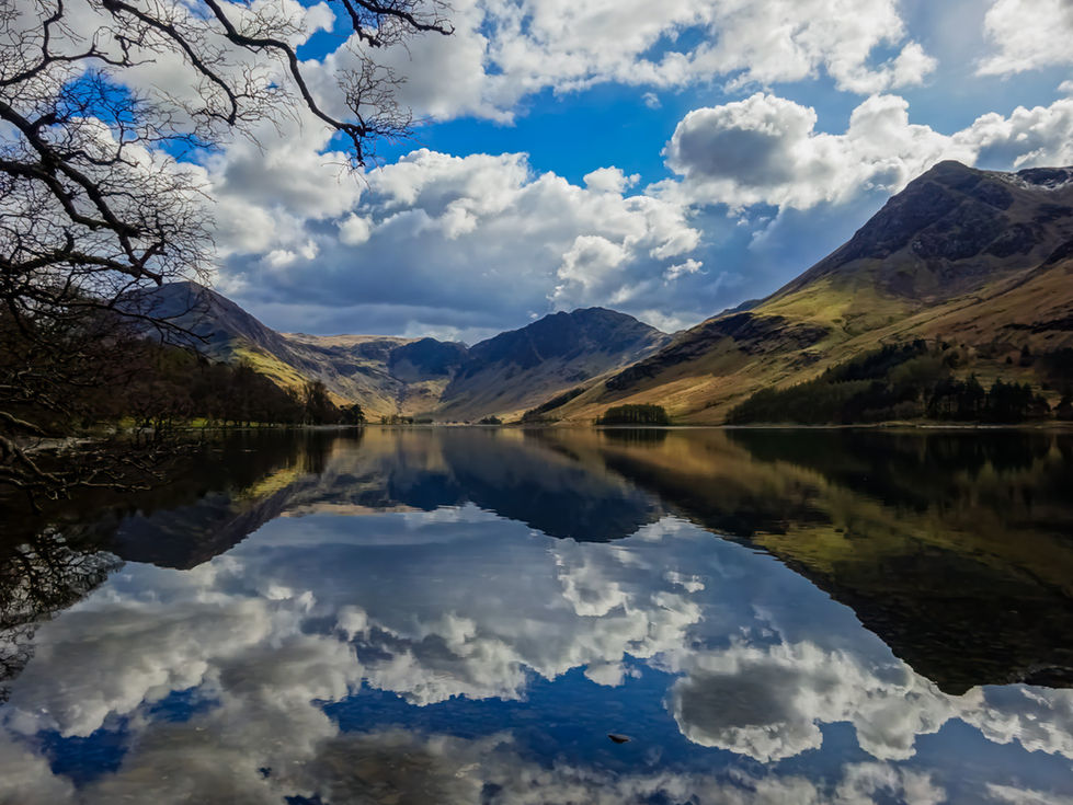 Reflections on Buttermere, The Lake District, UK