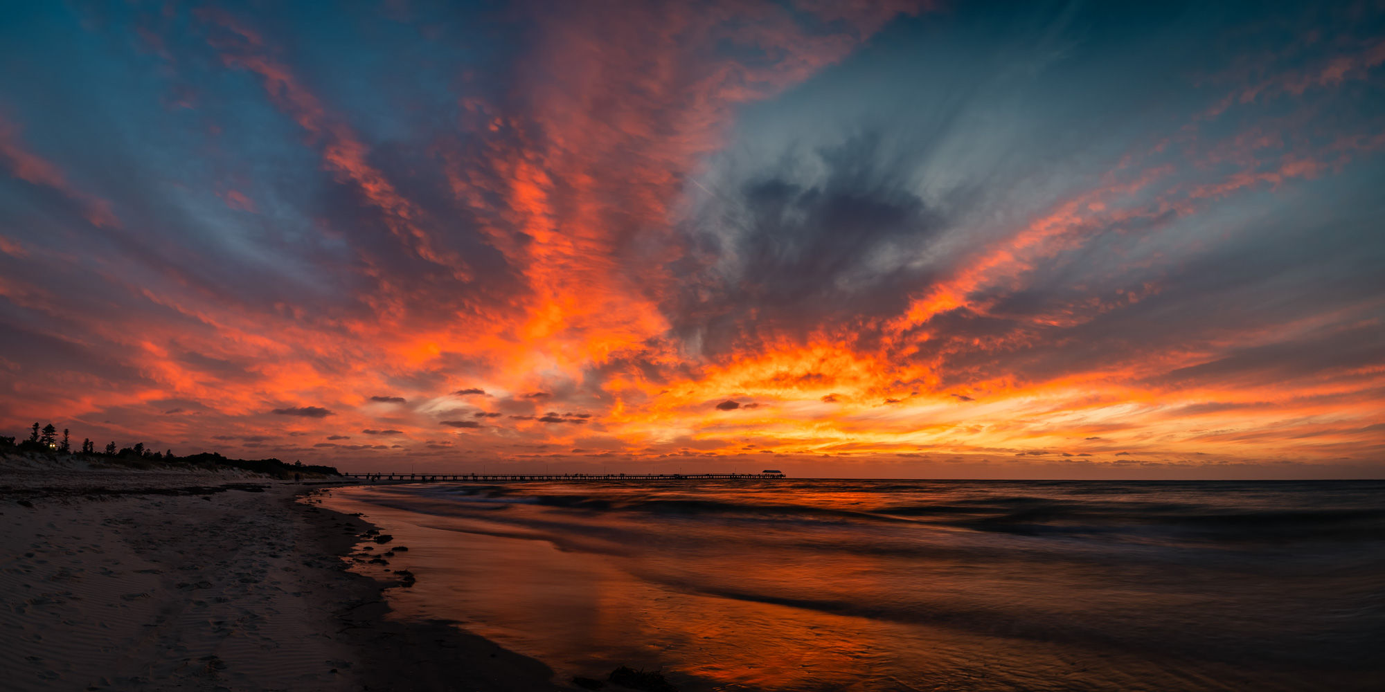 Semaphore Beach Stunning Sunset, South Australia