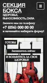 Спорт и отдых website templates – Боксерский клуб