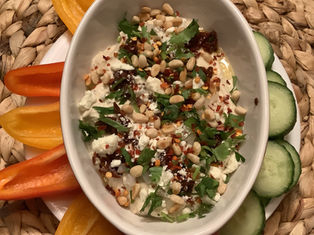 Loaded Keto Cottage Cheese Hummus