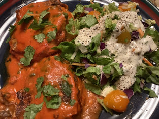 Keto Chancletas in Tomato Sauce