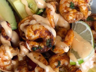 Chipotle Keto Lime Shrimp Power Bowl