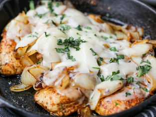 Keto Caramelized Onion Blackened Chicken