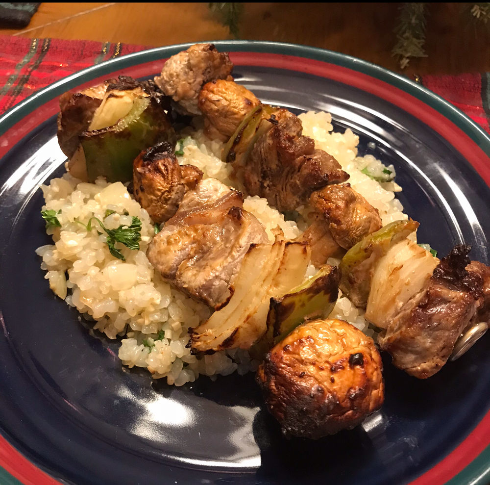 Air Fryer Juicy Beef Kabobs