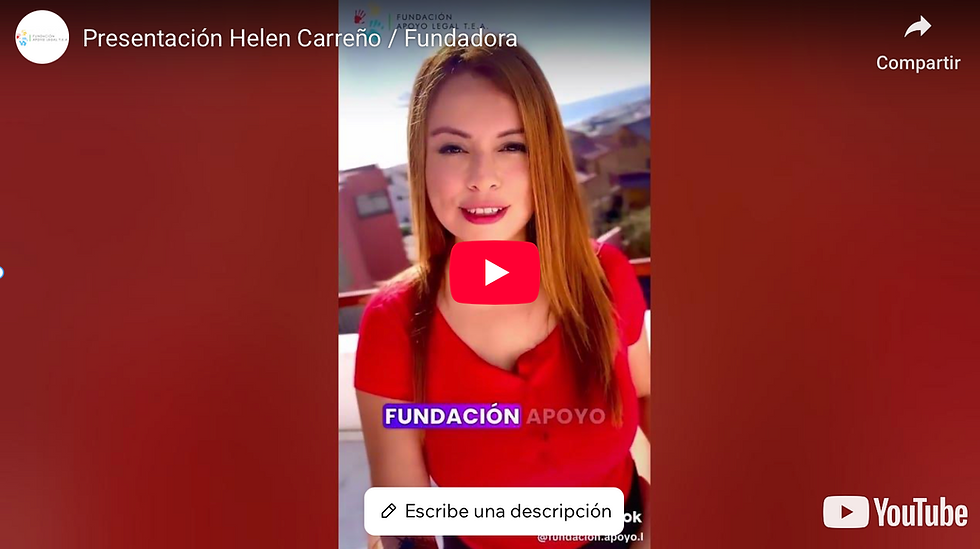 Presentación Helen Carreño / Fundadora