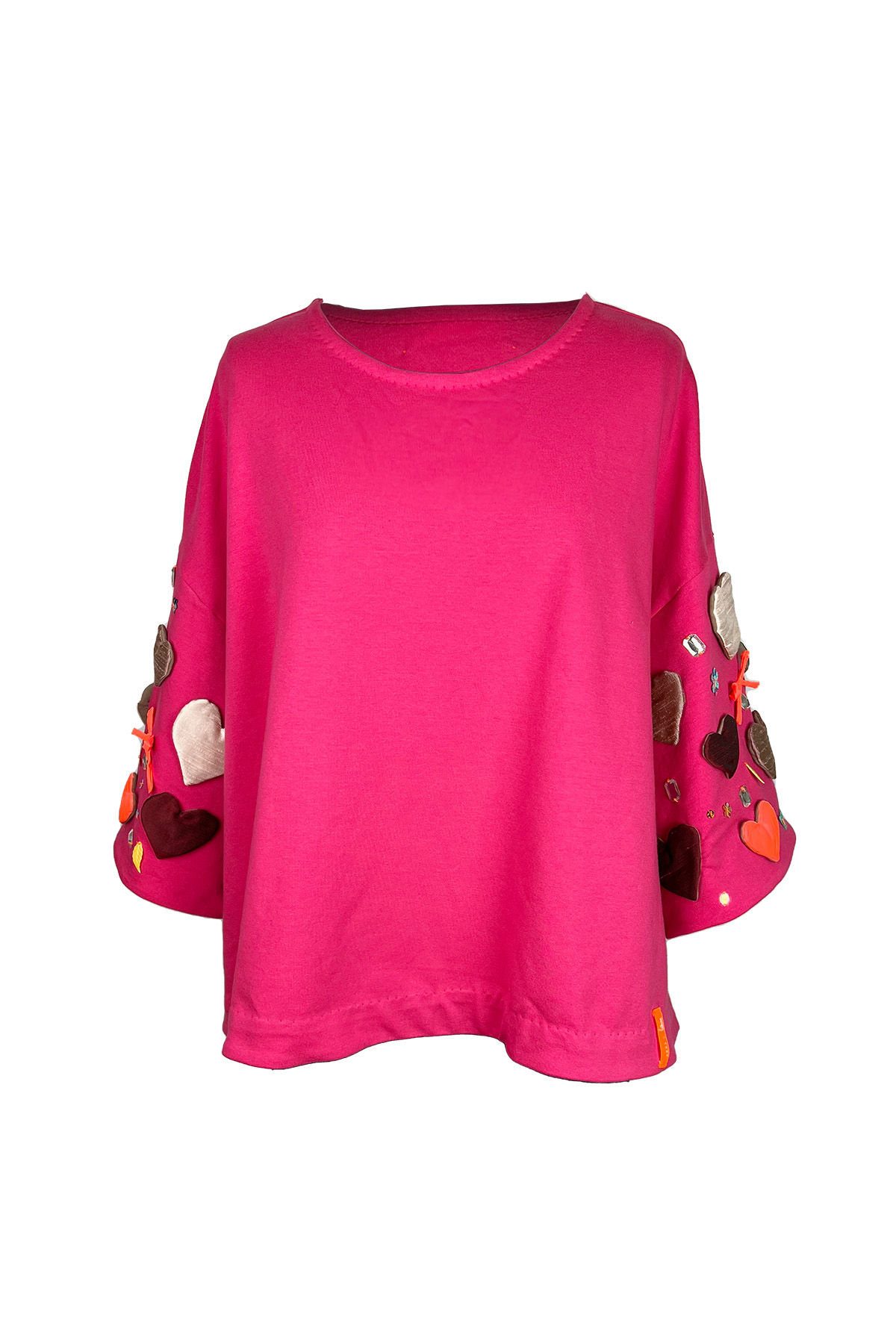 SHIRT PINK MIT GLOCKENÄRMELN