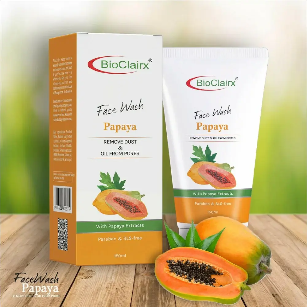 bioclairx papaya face wash