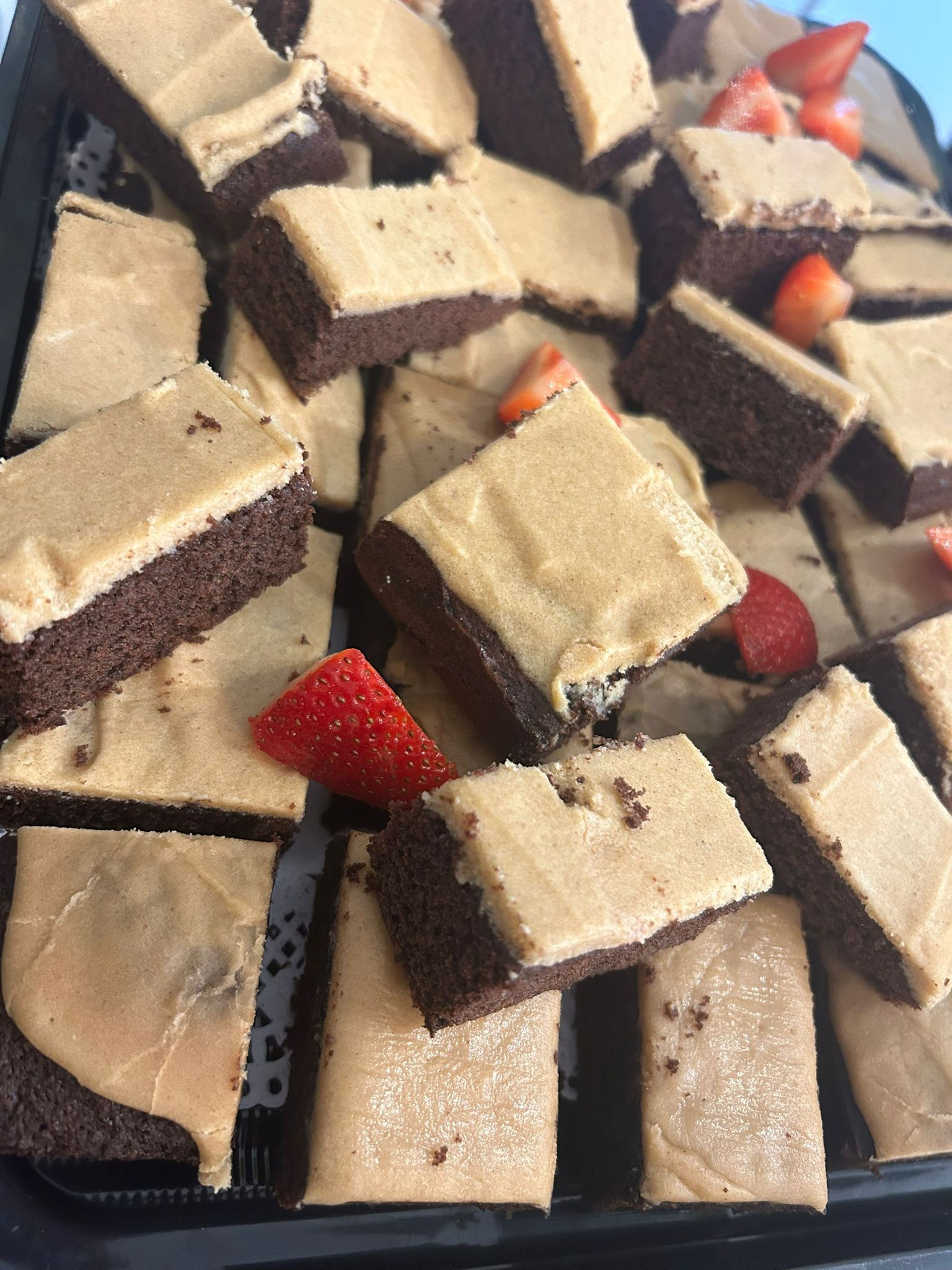 Chocolate and Toffee Tray Bake Slices