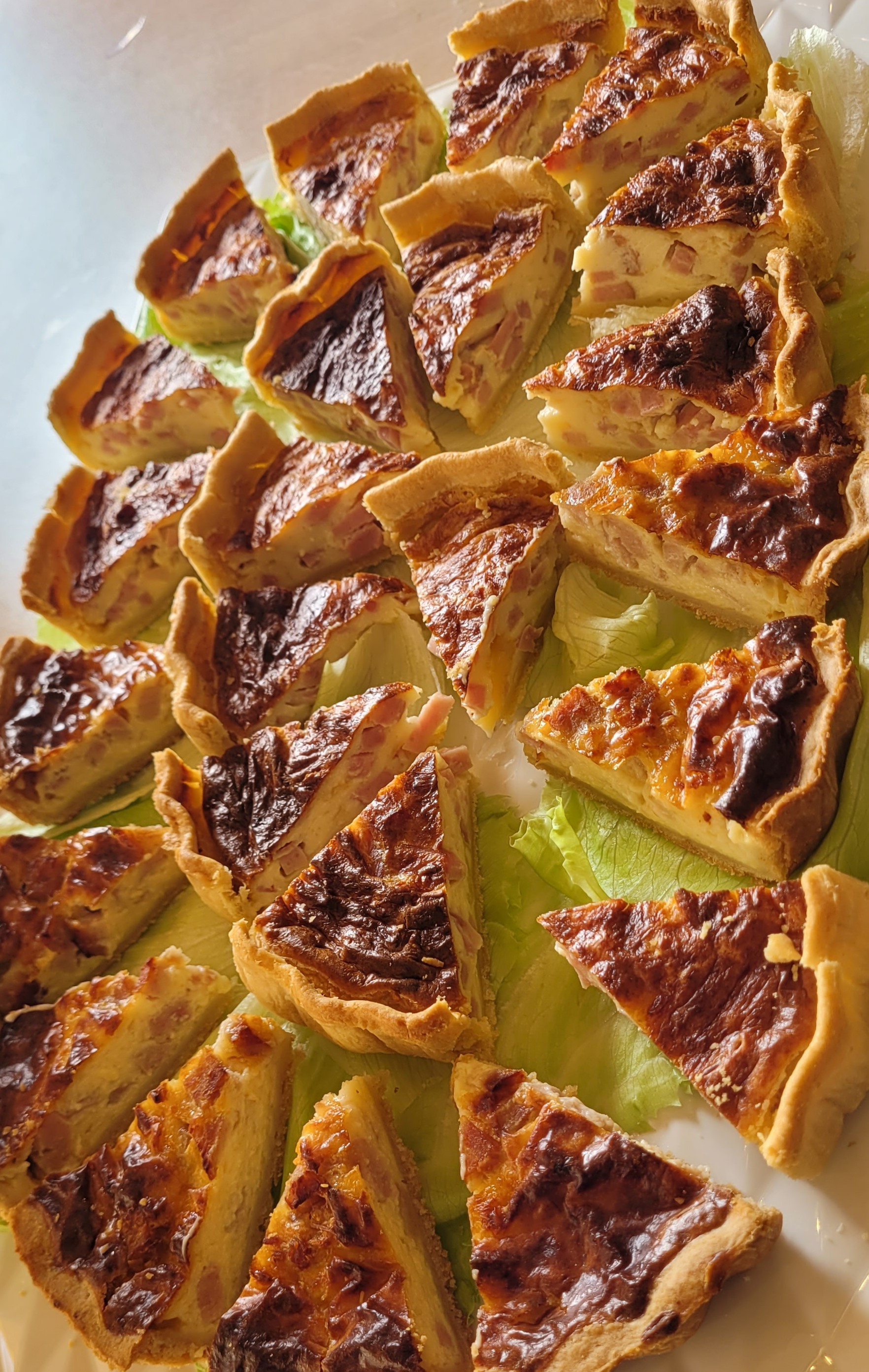 Homemade Quiche Lorraine Platter