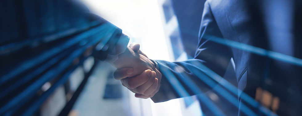 Businessmen making handshake with partner, greeting, dealing, merger and acquisition, busi