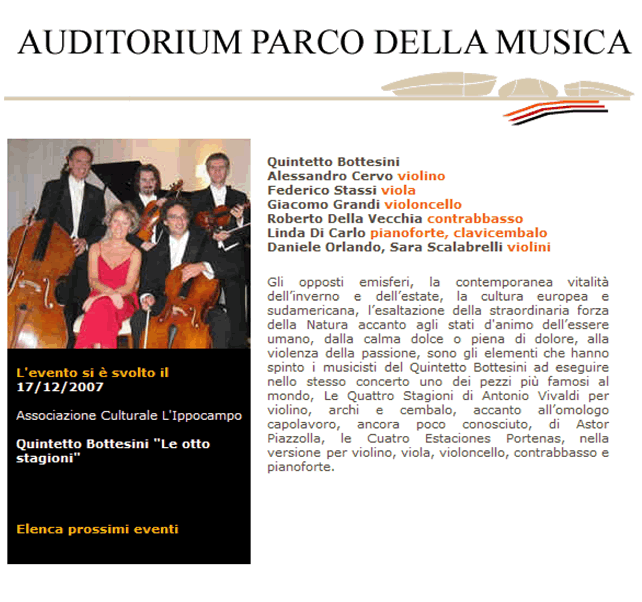Chamber Music at Parco Della Musica