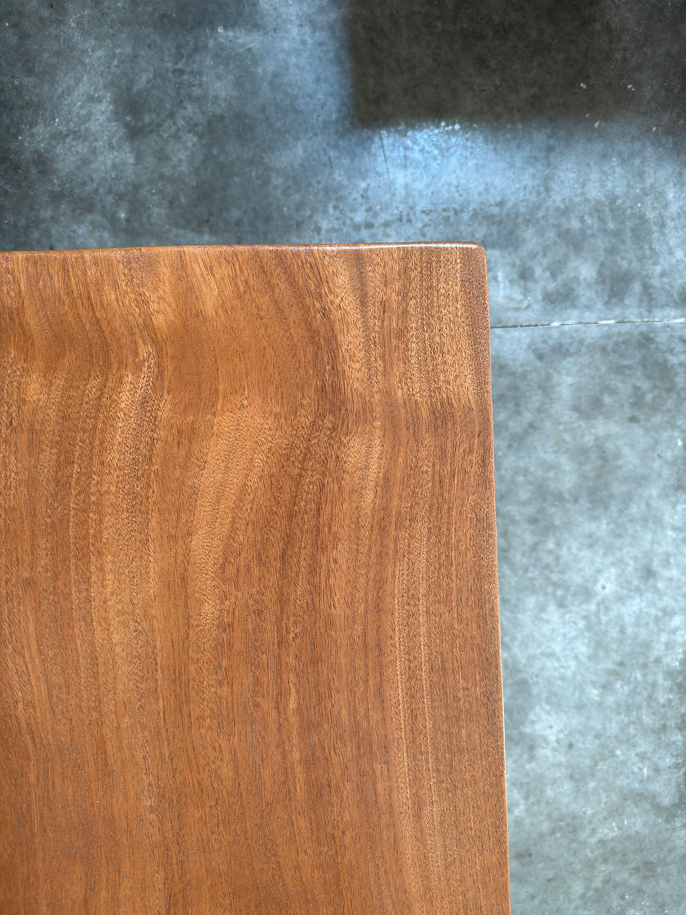 Thumbnail: Polyurethane Coated African Mahogany Entry Table 
