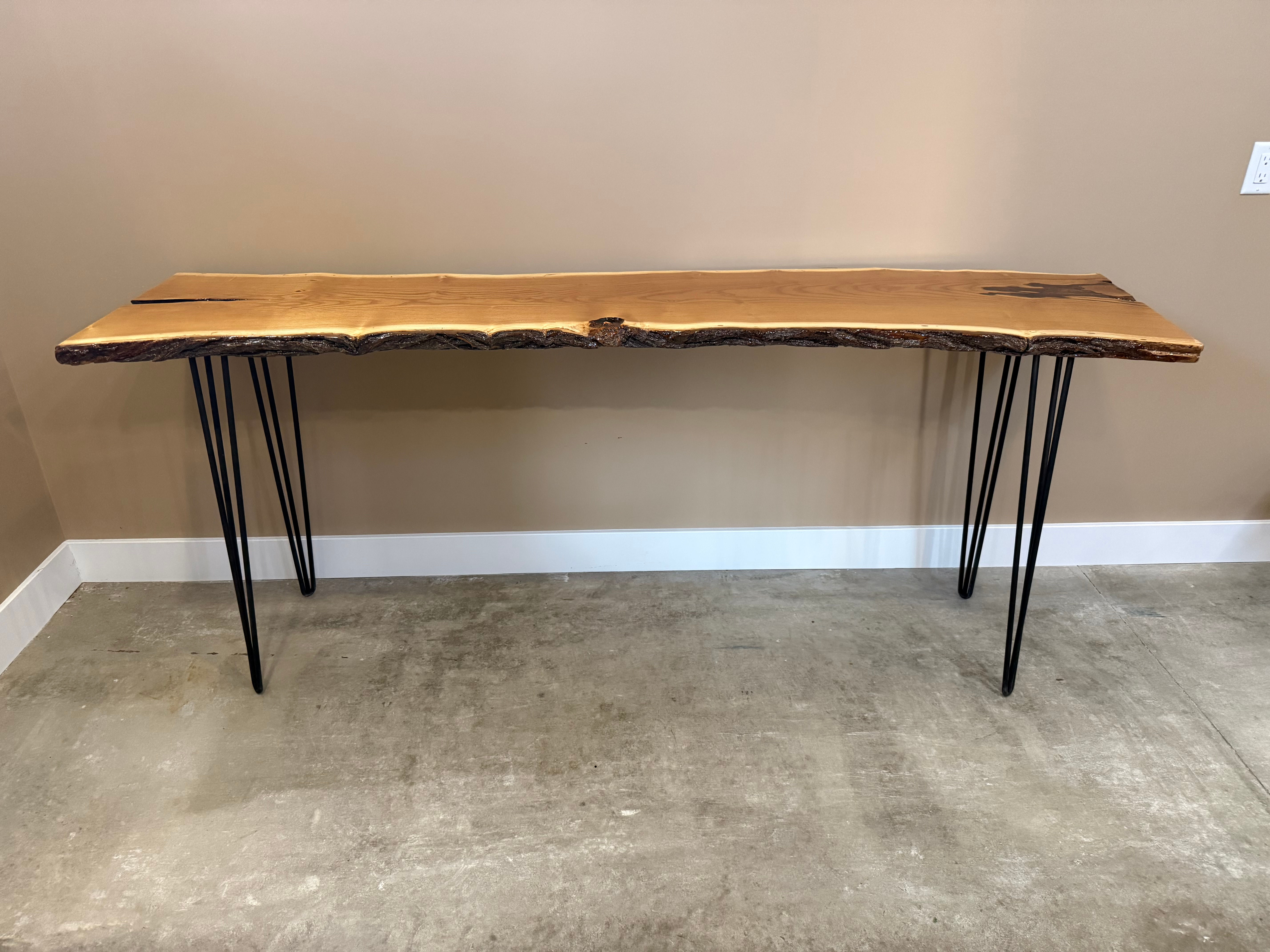 Epoxy Coated Mulberry Couch Table
