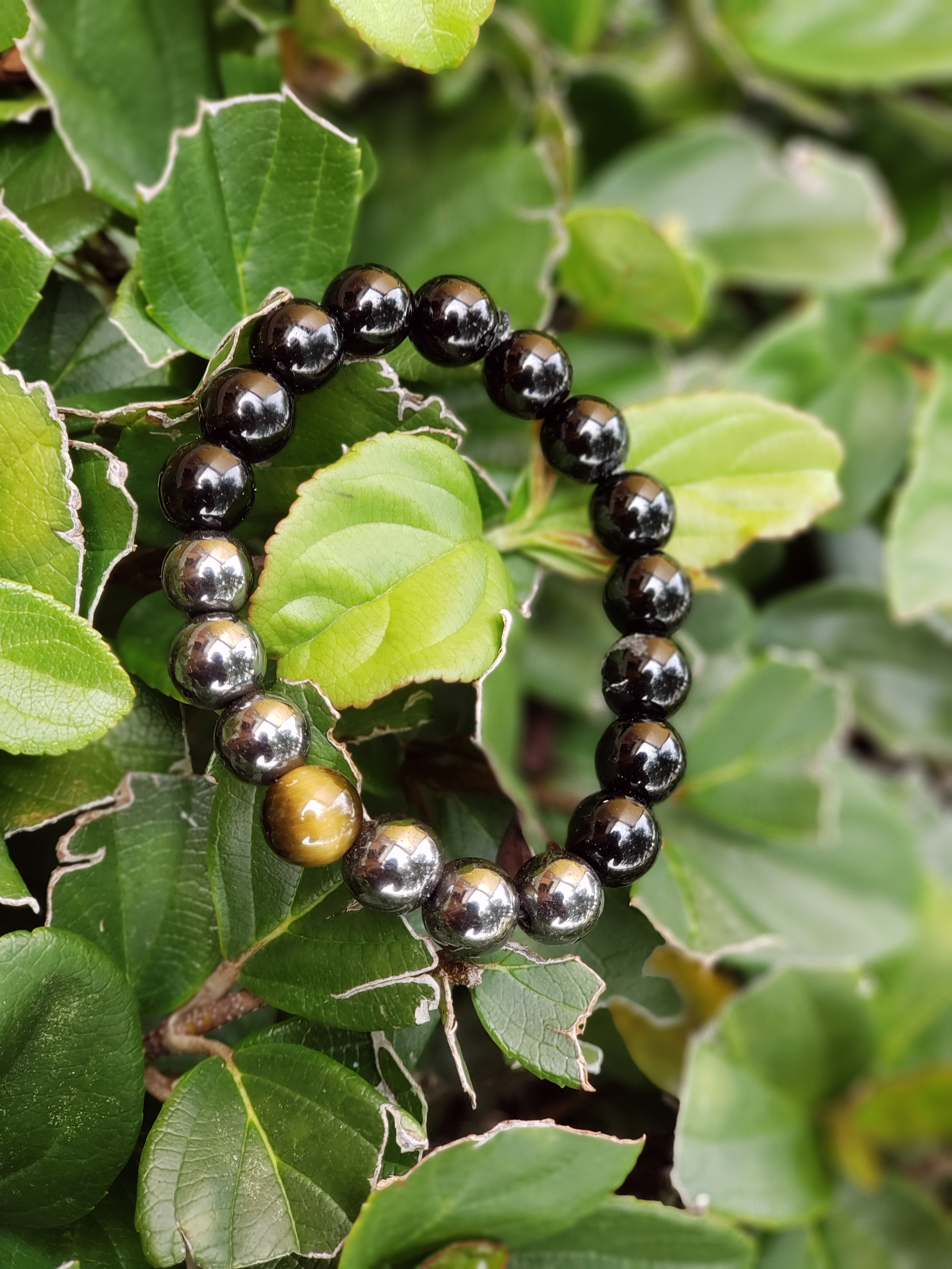 Tigers Eye | Black Obsidian | Hematite Bracelet Crystal Bracelet
