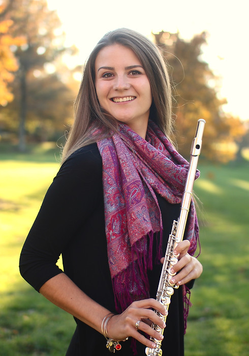 Alexandra with her flute