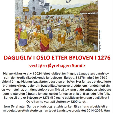 Dagligliv i Oslo etter byloven i 1276