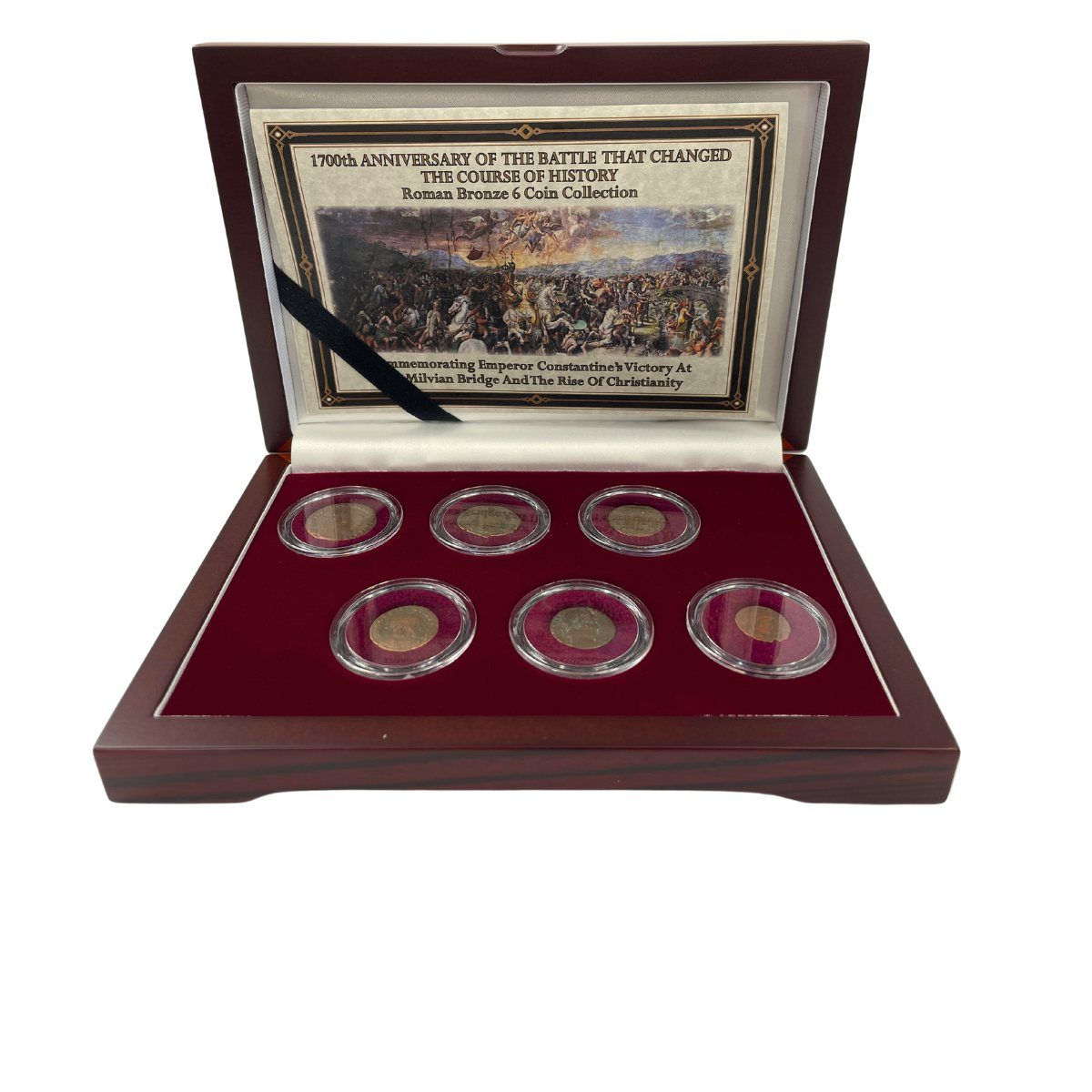 The Battle of the Milvian Bridge - Constantine's Roman Bronze Six-Coin Set