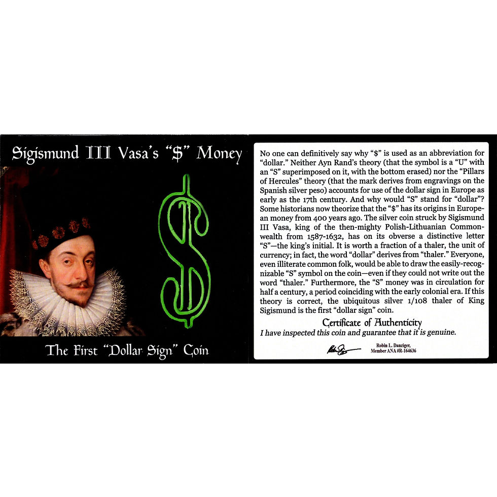 Thumbnail: Sigismund III Vasa's "$" Money: The "First Dollar Sign" Coin
