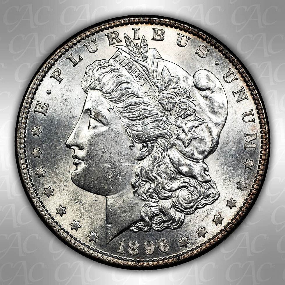 Thumbnail: 1896 Morgan Silver Dollar Obverse