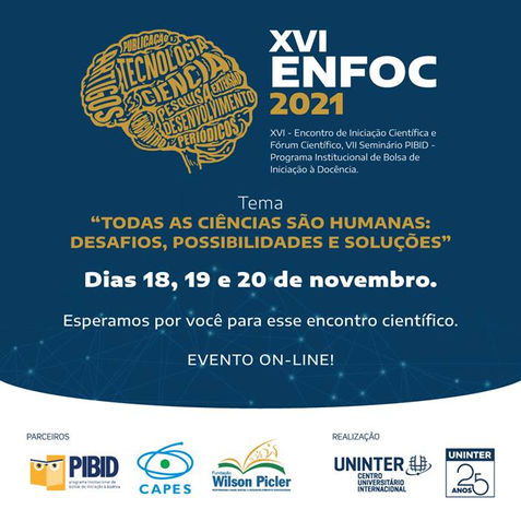 Estão abertas as inscrições para o ENFOC 2021