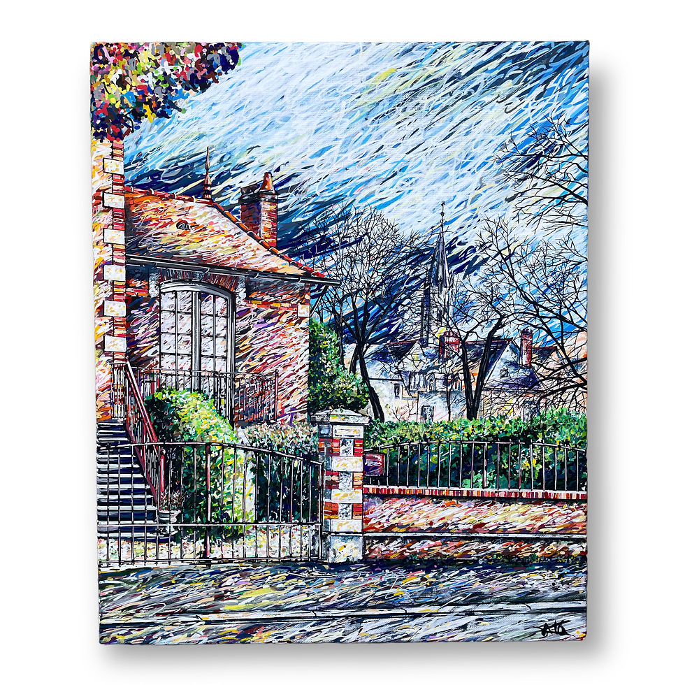 Miniature : Paysage Alexandre Trubert AT6 acrylique sur toile