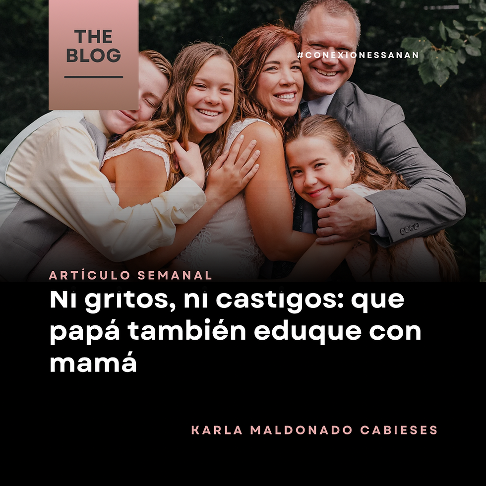 Ni gritos, ni castigos: que papá también eduque con mamá