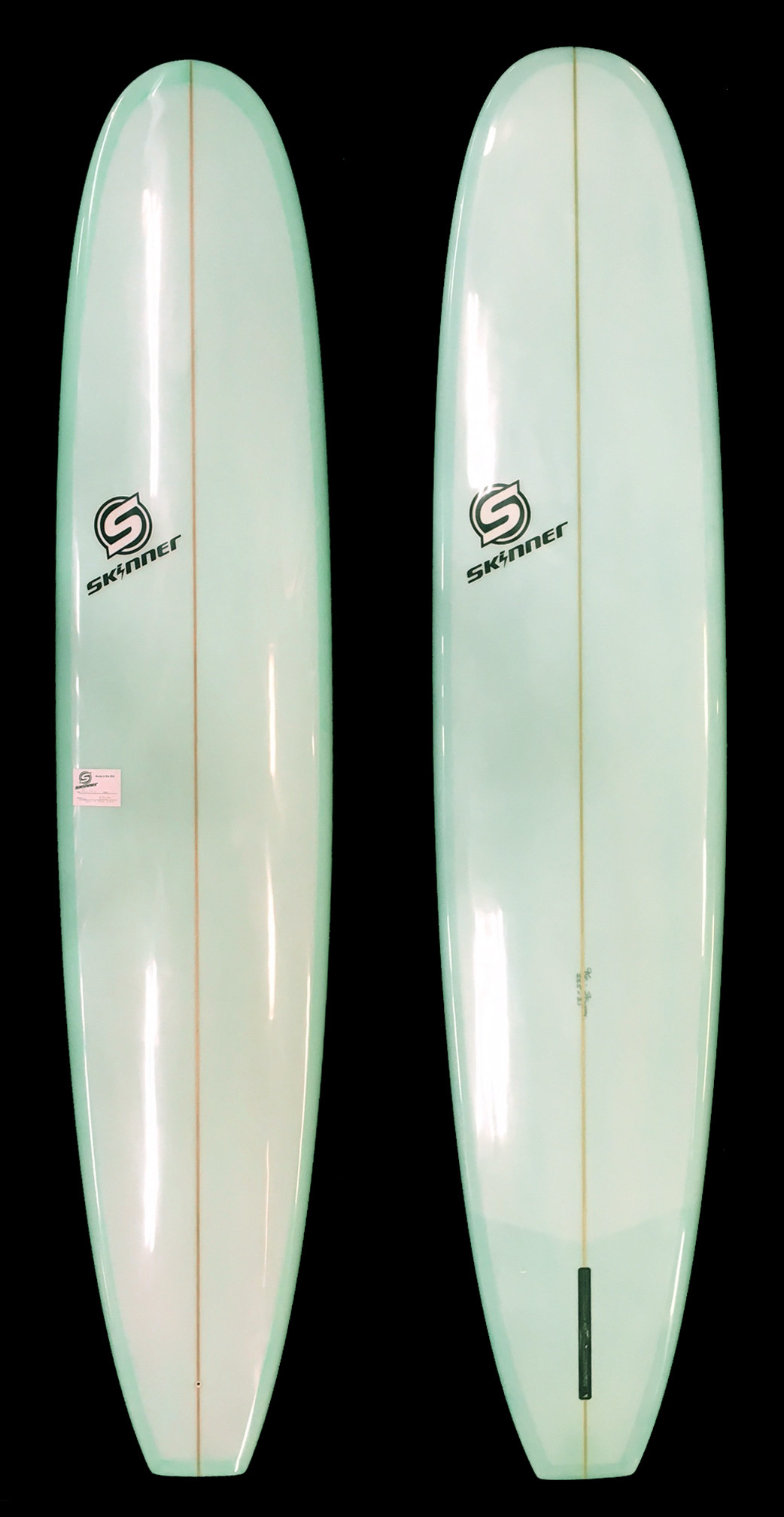SKINNER 9'6 X 23.5 X 3 1/8 Old School Log Gloss & Polish Coke Bottle Green Tint