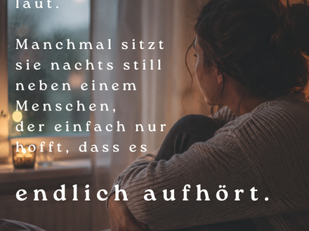 Es ist etwas anderes, selbst Angst zu kennen.