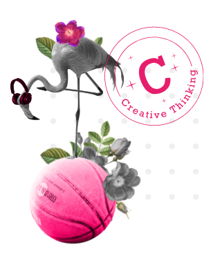 creative thinking icon - flamengo and basketball