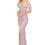 Thumbnail: Pink Metallic Off Shoulder Long Dress