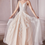 Thumbnail: Champagne Lace Bridal Gown Size 18