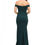 Thumbnail: Hunter Green Off Shoulder Long Dress
