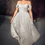 Thumbnail: Off White Glitter Tea Length Bridal Gown Size 12