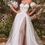 Thumbnail: Off White Puff Sleeve Bridal Gown Size 10