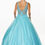 Thumbnail: Turquoise Beaded Ball Gown