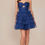 Thumbnail: Navy Strapless Tiered Short Dress Size 0