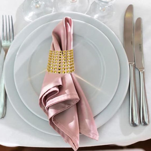 Thumbnail: Pre-made Elegant Paper Napkins with Rings