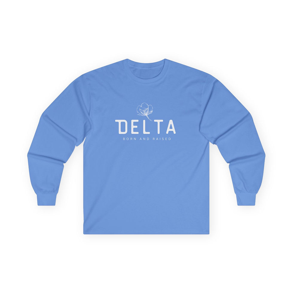 Thumbnail: Delta Born and Raised LS Tee - Multiple Colors Avail.