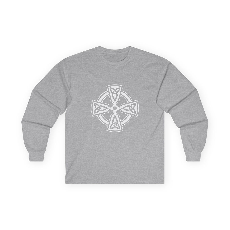 Thumbnail: Celtic Cross LS Tee - Multiple Colors Avail.
