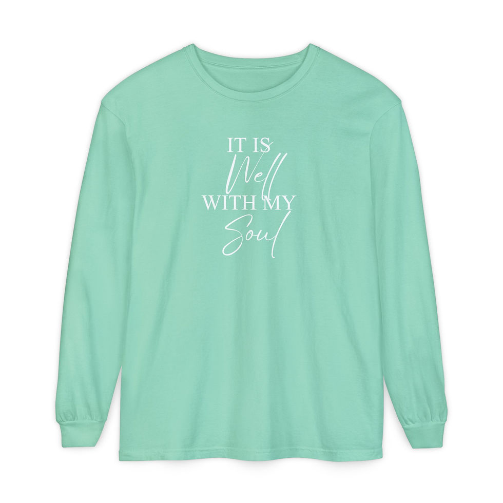 It is Well Comfort Colors Long Sleeve T-Shirt
