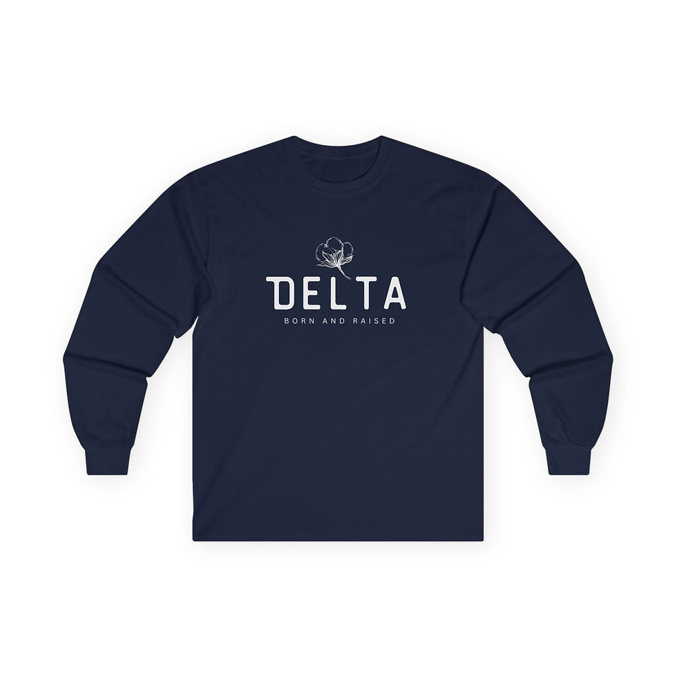 Thumbnail: Delta Born and Raised LS Tee - Multiple Colors Avail.