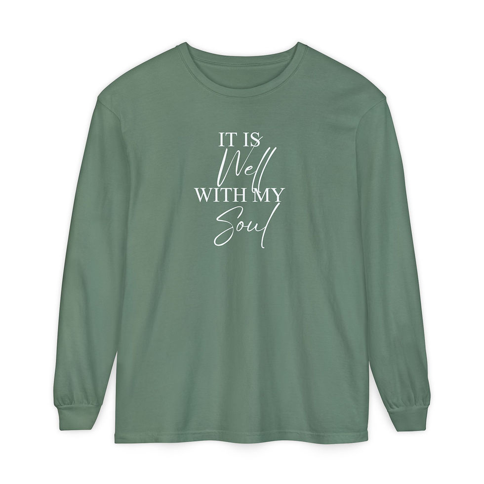 Thumbnail: It is Well Comfort Colors Long Sleeve T-Shirt