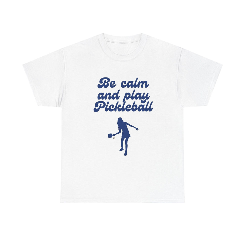 Thumbnail: Be Calm and Play Pickleball SS Tee - Multiple Colors Avail.