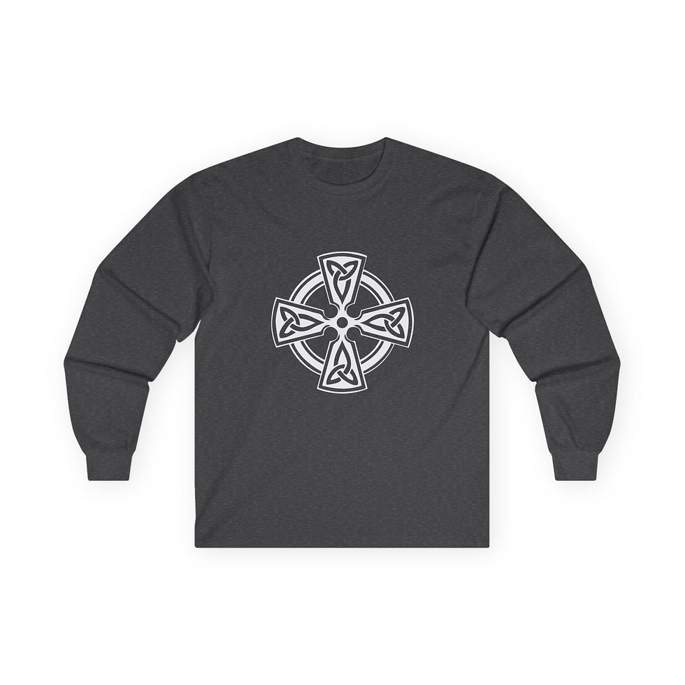 Thumbnail: Celtic Cross LS Tee - Multiple Colors Avail.